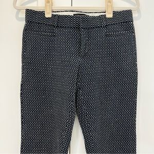 Banana Republic Sloan Ankle Pants Navy Blue and White Size 0